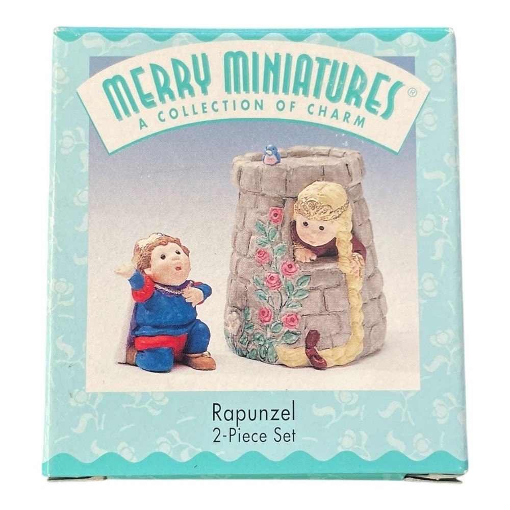 Rapunzel Hallmark Merry Miniatures 2 Piece Set